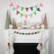 20" White Christmas Stocking with Multicolor Pom-Poms and Tassels